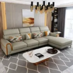 Luxury Furniture L Shape Sofa Set in Fabric